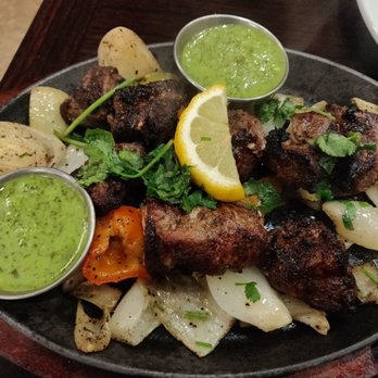 Karakoram - Lamb shikaki. Lamb was a bit hard but otherwise very yummy. - Middle Eastern Near Me - Vancouver, British Columbia