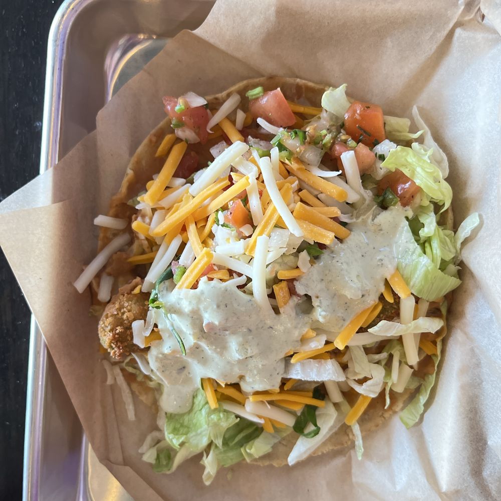 Fried avocado taco Fried avocado taco