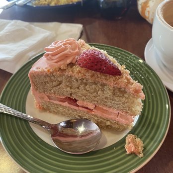 The Grain Cafe - Strawberry Almond Organic Cake - Vegan Near Me - Long Beach, California
