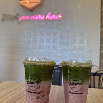 Bobacraft Cafe - Pink Matcha - Bubble Tea Near Me - Alhambra, California Bobacraft Cafe - Pink Matcha - Bubble Tea Near Me - Alhambra, California