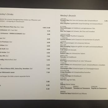 Wesley's Kitchen - Lunch menu - Chinese Near Me - Zürich, ZH Wesley's Kitchen - Lunch menu - Chinese Near Me - Zürich, ZH