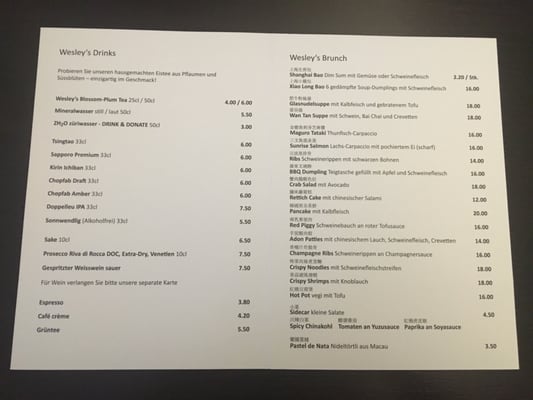 Menu photo 3 Wesley's Kitchen Zürich, ZH Menu photo 3 Wesley's Kitchen Zürich, ZH
