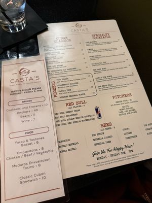 Menu photo 1 Casta's Rum Bar Washington, DC, DC