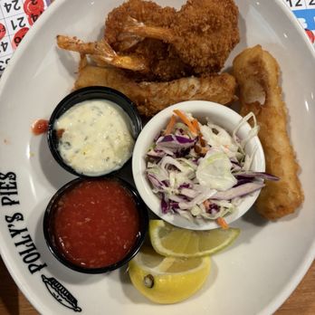 Polly's Pies Restaurant & Bakery - Fish and seafood combo with fruit - Bakeries Near Me - Los Alamitos, California Polly's Pies Restaurant & Bakery - Fish and seafood combo with fruit - Bakeries Near Me - Los Alamitos, California