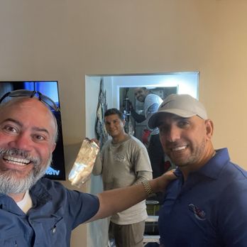 Comfort Air Heating and Cooling - Ariel (Owner), Charles (HVAC Engineer), HVAC Technician, and me (Ric) - Heating & Air Conditioning/HVAC Near Me - Tampa, Florida