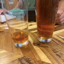 Mountain Heart Brewing - Strawpile left, Czech right