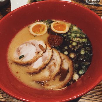 IPPUDO NY - Akamaru Modern with extra Chashu Pork - Ramen Near Me - New York, New York