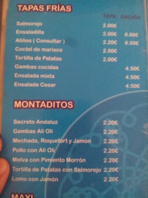 Menu photo 7 Secreto Andaluz Seville, SE Menu photo 7 Secreto Andaluz Seville, SE