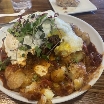 CRAFTkitchen - Short rib hash added 2 eggs on top - New American Near Me - Henderson, Nevada CRAFTkitchen - Short rib hash added 2 eggs on top - New American Near Me - Henderson, Nevada