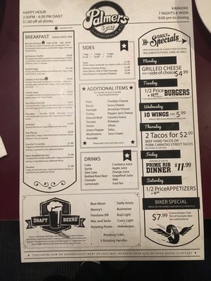 Menu photo 4 Palmers East Redmond, WA Menu photo 4 Palmers East Redmond, WA
