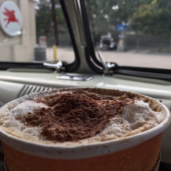 Casa Do Pao - Cinnamon on the froth. Tasty! - Brazilian Near Me - Boca Raton, Florida