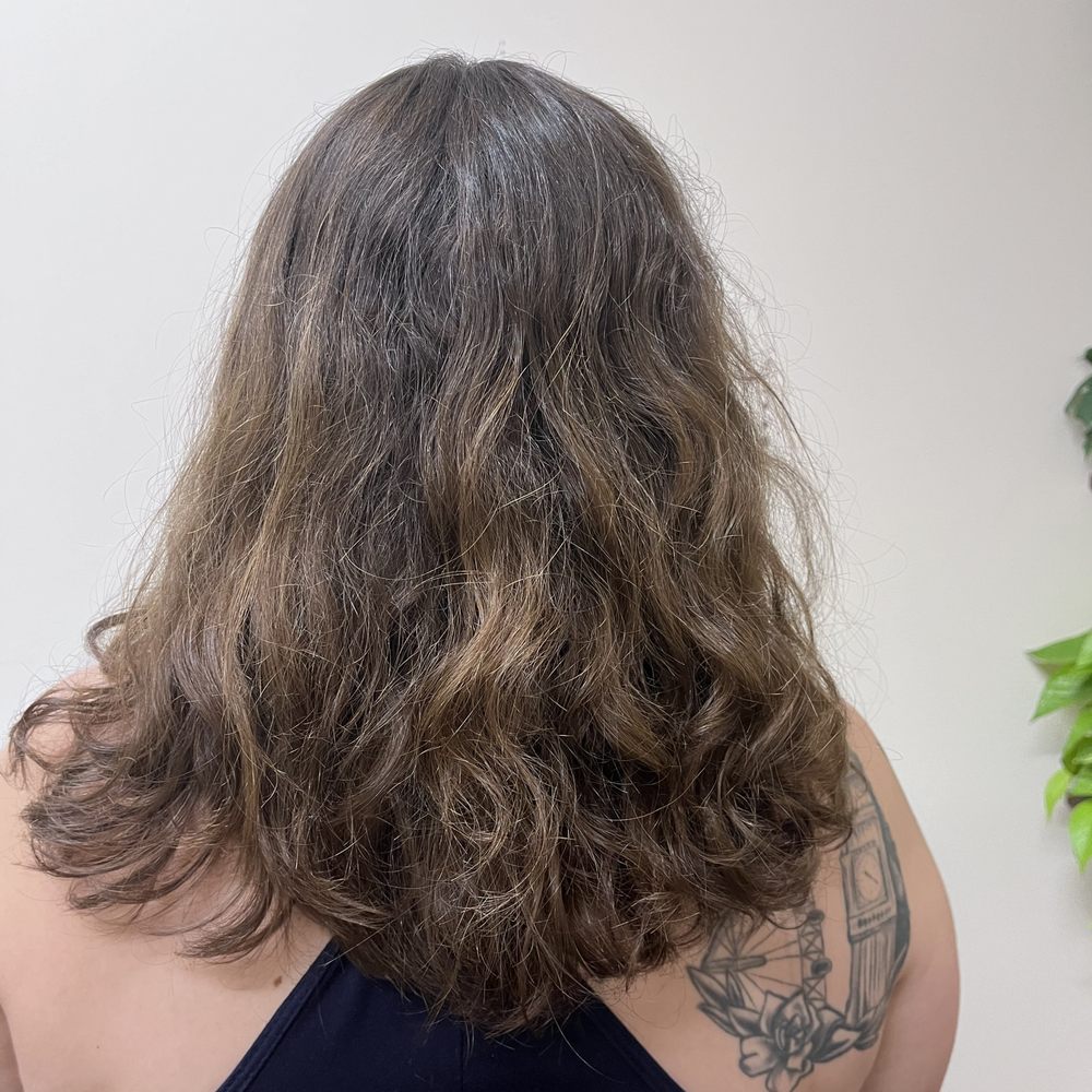 Qurl Craft Hair Studio - Before - Hair Stylists Near Me - Santa Rosa, California
