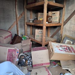 Junk Maids - Inside the shed before Ro came to the rescue