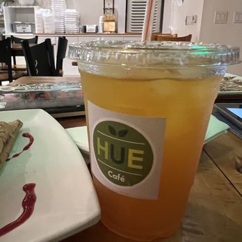 Cafe Hue - Passion fruit iced green tea - Creperies Near Me - San Diego, California