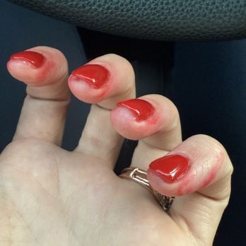 Veneto Nails - Hands after coming in a second time for them to fix the bad dip manicure that chipped after 2 days. - Nail Salons Near Me - San Antonio, Texas Veneto Nails - Hands after coming in a second time for them to fix the bad dip manicure that chipped after 2 days. - Nail Salons Near Me - San Antonio, Texas