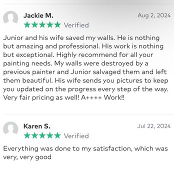Junior Painter - THUMBTACK VERIFIED REVIEWS - Painters Near Me