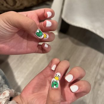 Shine Beauty Spa - Gel manicure with frog prince design - Skin Care Near Me - Rowland Heights, California Shine Beauty Spa - Gel manicure with frog prince design - Skin Care Near Me - Rowland Heights, California
