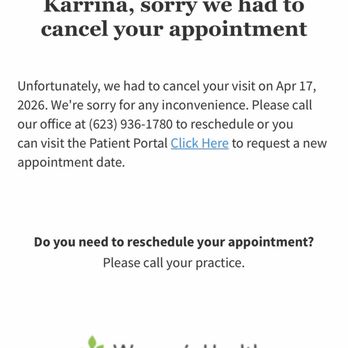 West Valley Women's Care - 3 /3 appointment cancellations - Obstetricians & Gynecologists Near Me - Phoenix, Arizona West Valley Women's Care - 3 /3 appointment cancellations - Obstetricians & Gynecologists Near Me - Phoenix, Arizona