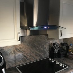 Installed range hood