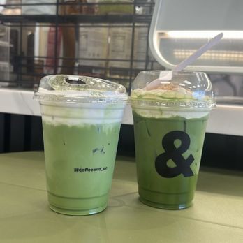 Coffee & - Banana pudding matcha latte and matcha einspanner - Coffee & Tea Near Me - Buena Park, California