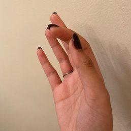 Dirty dip manicure, second day still there.