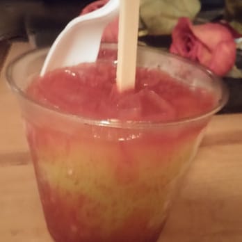 Michoacana Natural Ice Cream - Lime mangonada with freshly squeezed lime and chile powder - Ice Cream & Frozen Yogurt Near Me - Austin, Texas