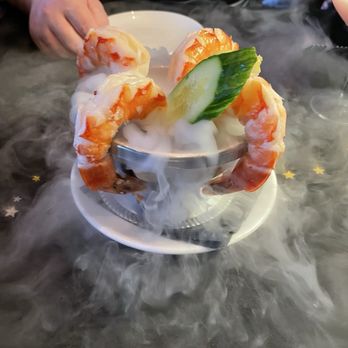 Mo's A Place for Steaks - Shrimp cocktail with the largest shrimp I have ever seen! - Steakhouses Near Me - Greenwood, Indiana