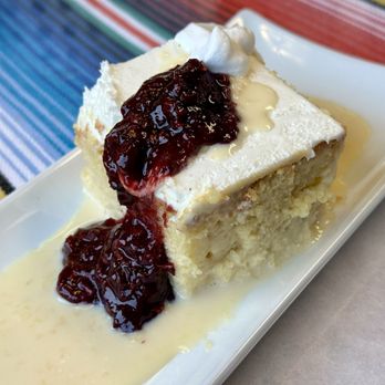 Catrina Mexican Cuisine - Tres Leche cake  @ColumbusFoodDude - Mexican Near Me - Columbus, Ohio
