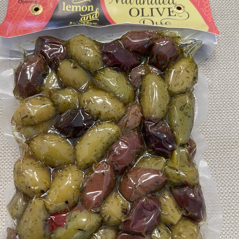 Trader Joe's - Marinated Olives. I usually make a citrus marinated olive but these are done for you! Can you say charcuterie? - Grocery Near Me - Eugene, Oregon Trader Joe's - Marinated Olives. I usually make a citrus marinated olive but these are done for you! Can you say charcuterie? - Grocery Near Me - Eugene, Oregon