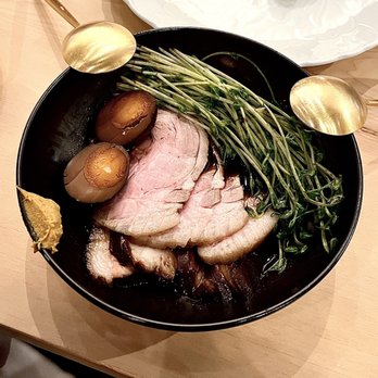 Yess Restaurant - Master stock braised pork, egg & pea shoots - Japanese Near Me - Los Angeles, California