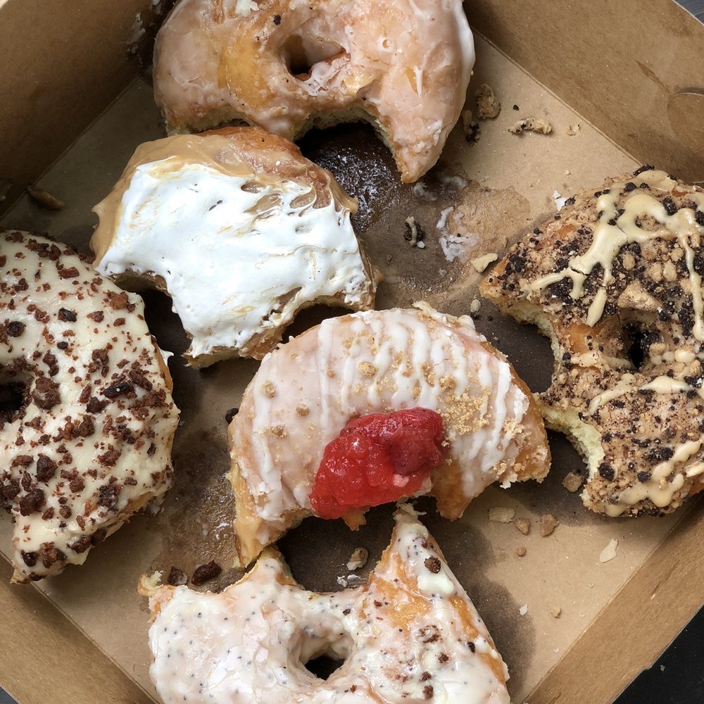 Ruckus Donuts - a variety of donuts in a box - Donuts Near Me - Rockland, Maine Ruckus Donuts - a variety of donuts in a box - Donuts Near Me - Rockland, Maine