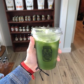 The Local Refillery - Matcha lemonade + raspberry sweetener - Specialty Food Near Me - St. Augustine, Florida