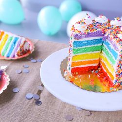 Carlo's Bakery - Rainbow cake!