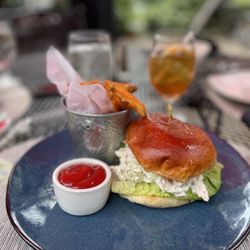 Season's At Highland Lake - Chicken salad sandwich with fries