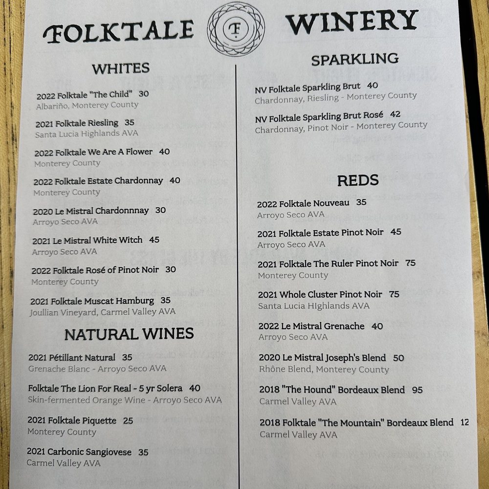 Folktale Winery - Wineries Near Me - Carmel, California Folktale Winery - Wineries Near Me - Carmel, California