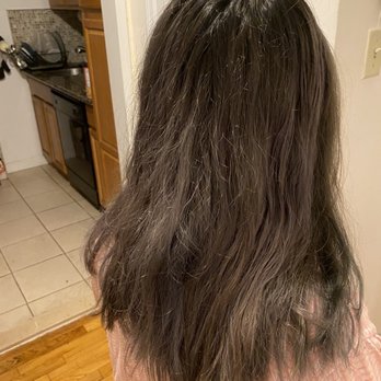 Xcellent Hair Square - 10 days later . No more ash blue . - Hair Salons Near Me - Flushing, New York Xcellent Hair Square - 10 days later . No more ash blue . - Hair Salons Near Me - Flushing, New York