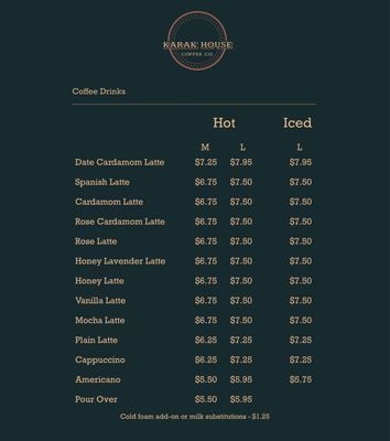 Menu photo 3 Karak House Coffee Lomita, CA