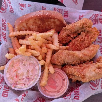 Raising Cane's Chicken Fingers - 4-Finger Basket - Fast Food Near Me - Bryan, Texas Raising Cane's Chicken Fingers - 4-Finger Basket - Fast Food Near Me - Bryan, Texas
