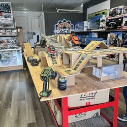 Ace Hobby Shop - This is the new 24 scale crawler course under construction.