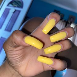 Top Nails - Before the chipped gel.