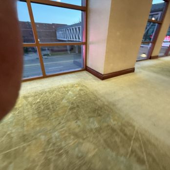 Bally's Evansville Casino & Hotel - Carpet in walk way between casino and hotel. Dirty, stained, and worn - Casinos Near Me - Evansville, Indiana