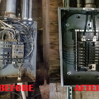 Premier Electric Solutions - Before & After-Panel Change - Electricians Near Me