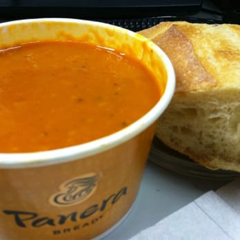 Panera Bread - Cup of Tomato Soup with Half a Baguette - Sandwiches Near Me - Sacramento, California