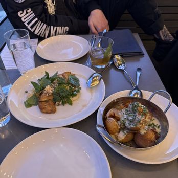 RockCreek Seafood & Spirits - sole picatta with crab meat plus Old Bay Smashed Potatoes - Seafood Near Me - Seattle, Washington