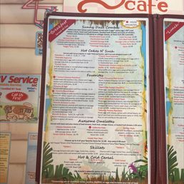 Breakfast menu