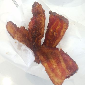Bites & Bashes Cafe - Candied bacon perfectly seasoned and cooked! - Cafes Near Me - Lomita, California Bites & Bashes Cafe - Candied bacon perfectly seasoned and cooked! - Cafes Near Me - Lomita, California