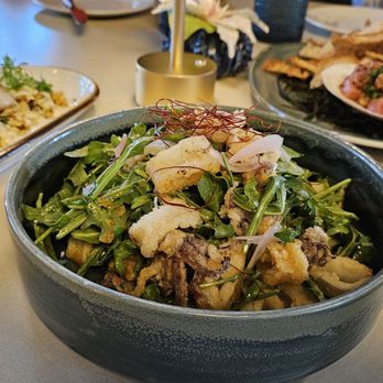 Tides - Calamari was my favorite dish of the night. The homemade sweet chili dressing was perfectly balanced - Seafood Near Me - Danville, California Tides - Calamari was my favorite dish of the night. The homemade sweet chili dressing was perfectly balanced - Seafood Near Me - Danville, California