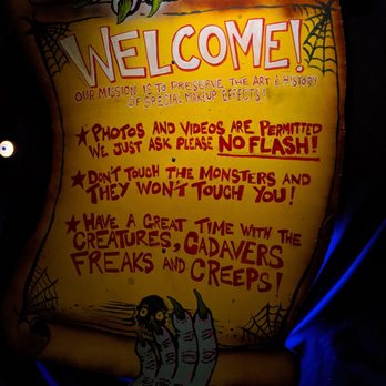 Tom Devlin's Monster Museum - The rules - Art Museums Near Me - Boulder City, Nevada