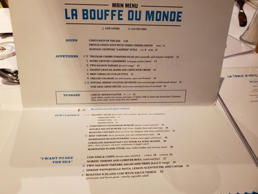 Menu photo 1 Le Café du Monde Quebec City, QC Menu photo 1 Le Café du Monde Quebec City, QC