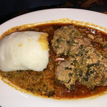 Bukom Cafe - Egusi with goat meat - Bars Near Me - Washington, DC, District of Columbia
